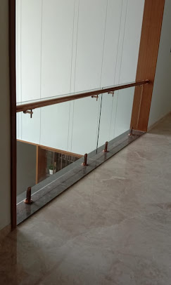 Glass Railing Interior Copper