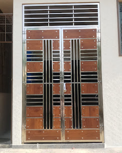 Modern Wood Panel Gate