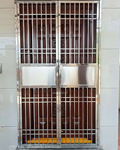 Wood Panel Double Gate